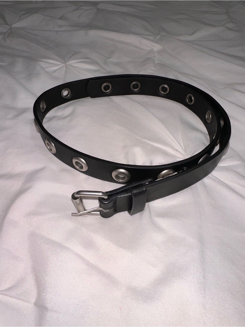Brandy Melville Black Grommet Belt